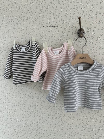 Bloom.b57｜(3m-24m/85cm-125cm) 雙條紋圓領上衣4
