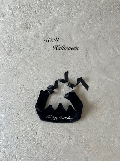 SO.U02｜(Free)  刺繡生日皇冠帽8