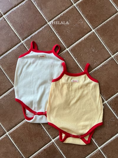 thelala65｜ (0m-18m) 滾邊無袖包屁衣9