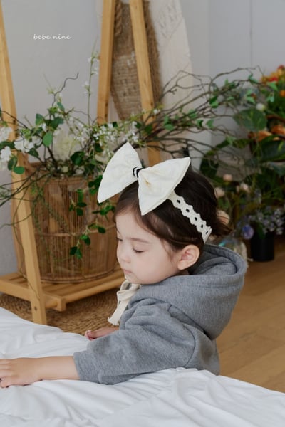 bebe nine23 (free) 2色黑白大蝴蝶結髮帶11