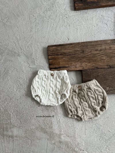 Bloom.b30｜(0m-24m) 麻花針織燈籠褲4