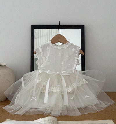 AOSTA65｜(6m-5y) 3款山茶花蕾絲連身裙20