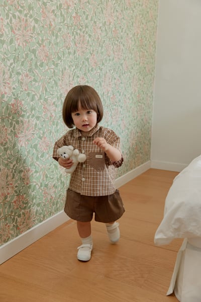 onu42｜(70cm-115cm) 格紋口袋襯衫6