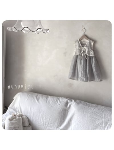 NUNU BIEL11｜(65-115cm) 玫瑰吊帶連身裙11