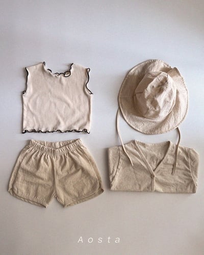 AOSTA47｜(6m-5y) 4款羅紋木耳邊無袖上衣23