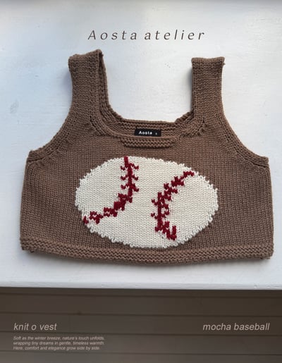 AOSTA16｜(1y-5y) 冬季針織印花短板背心3
