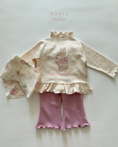 AOSTA09｜(6m-5y) 木耳邊小兔上衣8