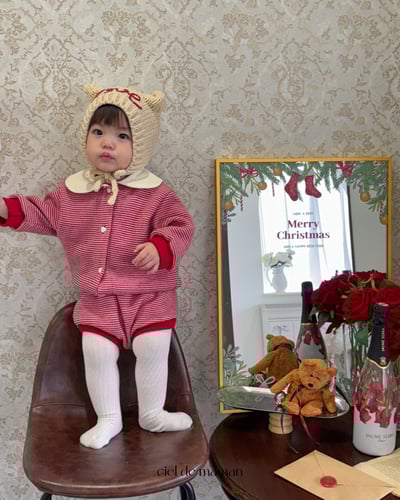 Cieldemaman19｜(6M~24M)  2款線條熊兔針織套裝16