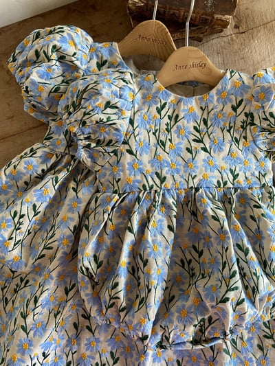 Anne Shirley38｜(3m-22m) 2色夏日刺繡花卉包屁衣14