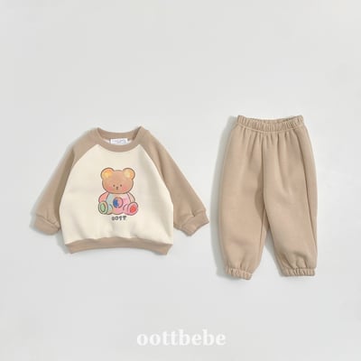 Oottbebe76｜(1y-7y)   休閒彩虹熊熊套裝8