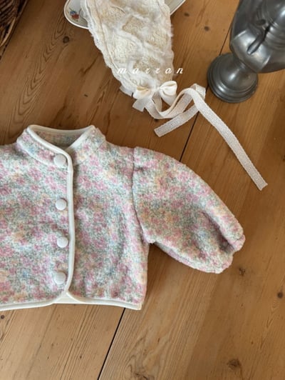 Marron 15｜(1y-6y) 刷毛蓬蓬袖立領開襟外套12