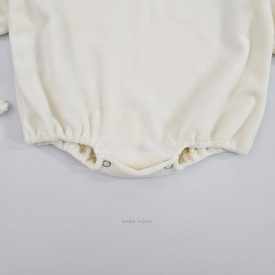 bebe nine15 (65cm-75cm) 2色蕾絲緞帶小兔連身衣16