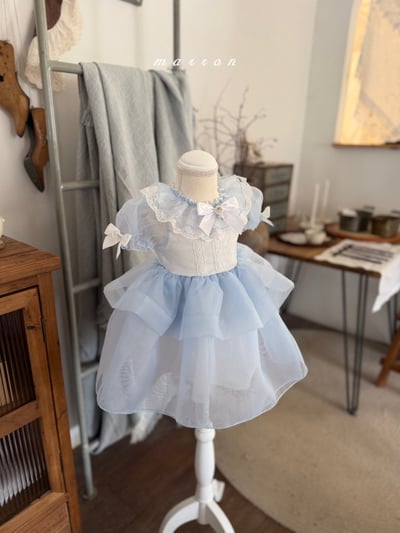 Marron04｜(3m-18m 1y-6y) 氣質蕾絲公主裙裝11