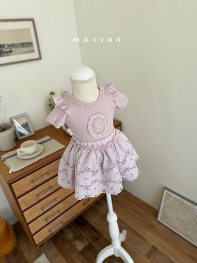 Marron13｜(1y-6y) 鏤空花邊蕾絲裙10