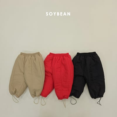 Soybean60｜(75cm-118cm) 刷毛抽繩長褲1