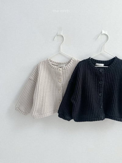 MiniRobe19｜(70-110) 華夫格開襟外套5