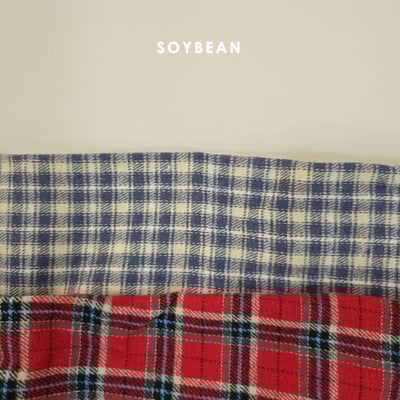 Soybean40｜(75cm-118cm) 格紋襯衫2