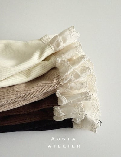 AOSTA｜喇叭蕾絲棉褲 現貨13