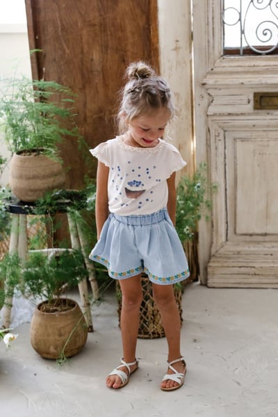 FLO24｜(75-140) 蛋糕荷葉邊上衣8