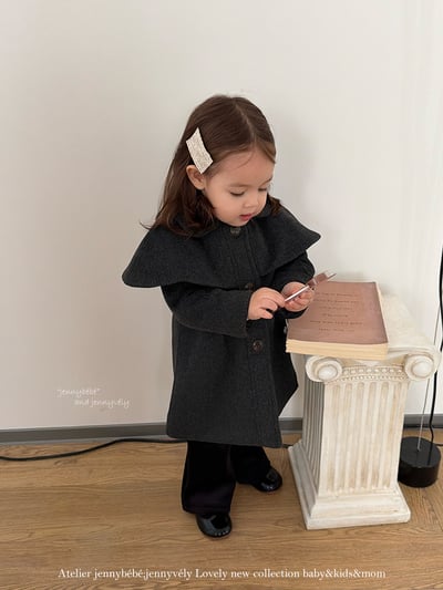 JE 638｜(80-110cm)  復古翻領大衣11