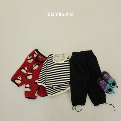 Soybean83｜(75cm-118cm) 褶皺抽繩長褲13