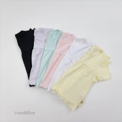 LIME&BLUE23｜(80-118cm)  優格木耳邊套裝1