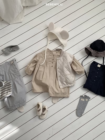 Bebe holic54｜(6m-18m) 日系簡約連身包屁褲5