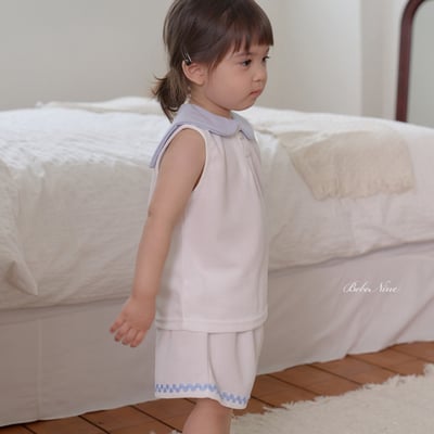 bebe nine13  (65cm-115cm) 2色翻領無袖套裝9