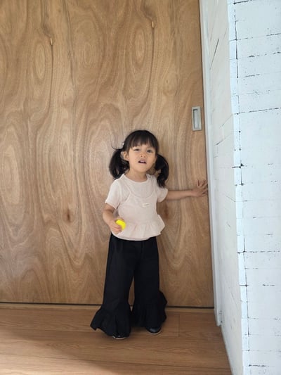 Color17｜(75-115cm) 荷葉邊兩件式上衣8