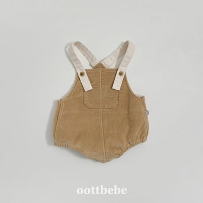 Oottbebe71｜(0m-12m)  冬季燈芯絨吊帶包屁衣12