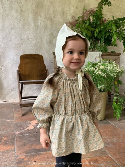 JE552｜(66-90cm) 法式碎花包屁衣15