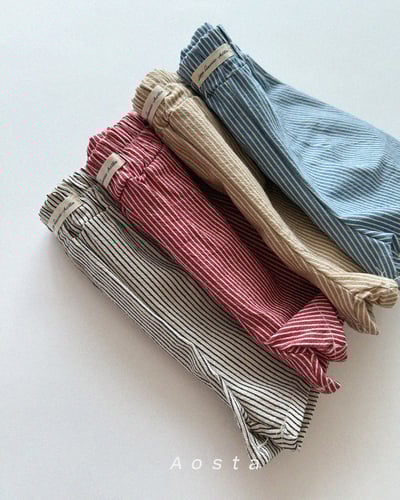 AOSTA26｜(6m-5y) 4款線條小標短褲3