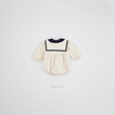 bebe nine57 (55cm-85cm) 2色學院風設計領包屁衣8