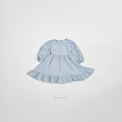 bebe nine01 (65-115) 2色簡約綁帶洋裝16