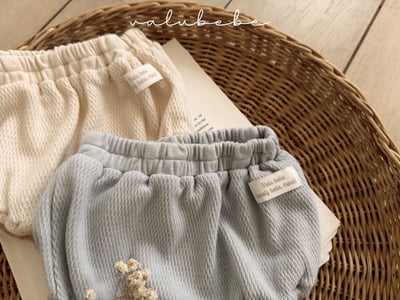 Valubebe25｜(65-80) 華夫格燈籠短褲2