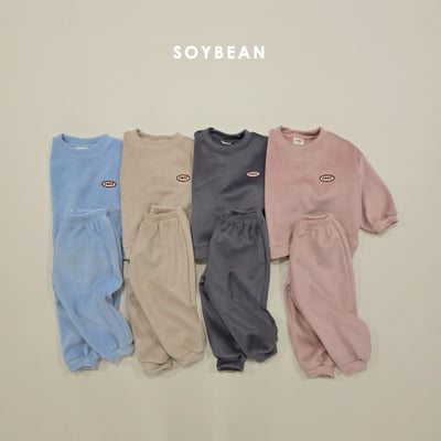 Soybean61｜(75cm-118cm) 絲絨壓紋休閒套裝3