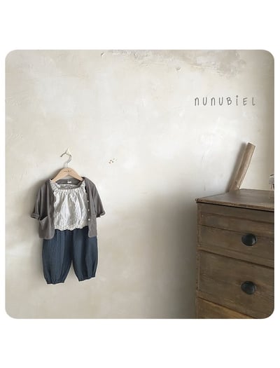 NUNU BIEL33｜(75-115cm) 緹花細肩上衣5