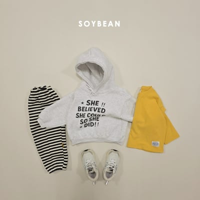 Soybean23｜(75cm-118cm) 英字印花連帽休閒上衣11