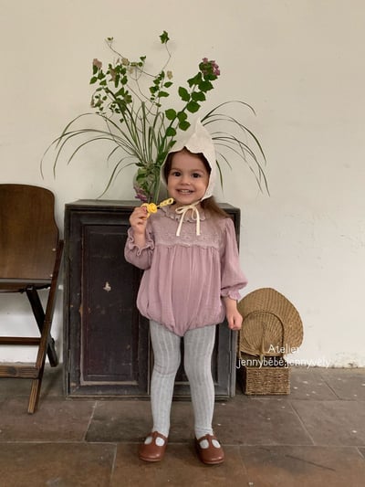 JE563｜(66-120cm) 蕾絲花邊領包屁衣/洋裝15