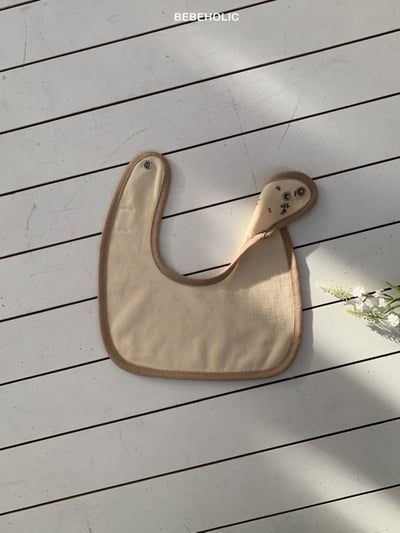 Bebe holic18｜(3m-18m) 碎花天鵝絨圍兜5