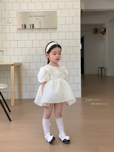 JE01｜(66-130cm) 玫瑰薄紗蓬蓬包屁洋裝10