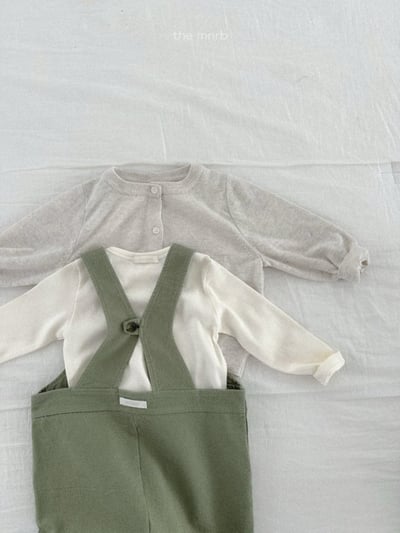 MiniRobe53｜(70-110) 簡約吊帶直筒褲5