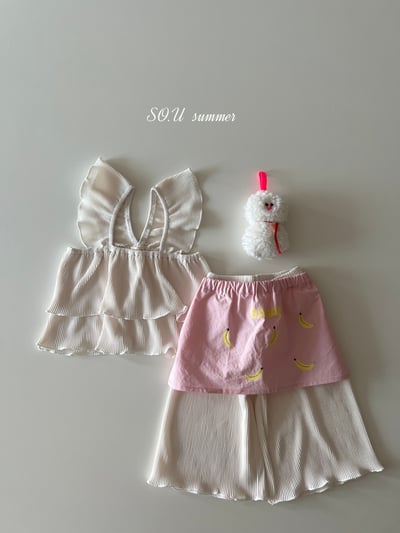 SO.U22｜(6m-4y) 荷葉細條套裝2