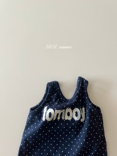 SO.U26｜(6m-4y) 波點印花綁帶背心10