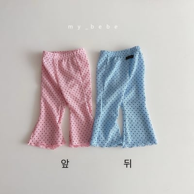 my_bebe29｜(80-120cm) 波點喇叭褲10