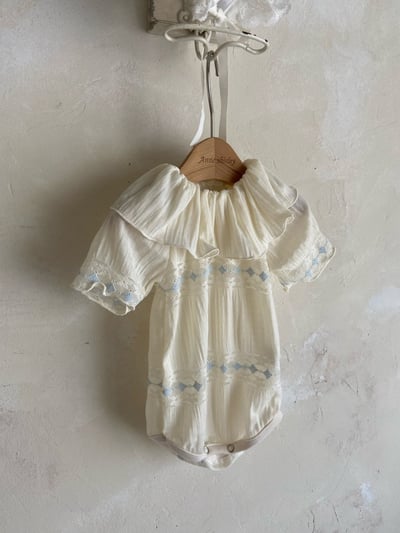 Anne Shirley37｜(3m-22m) 2色浪漫蕾絲設計包屁衣12