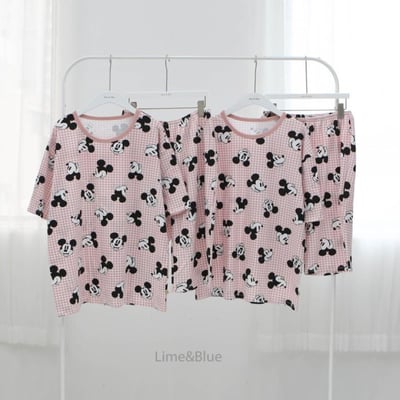 LIME&BLUE02｜(55-118cm MOM )  迪士尼親子居家服12