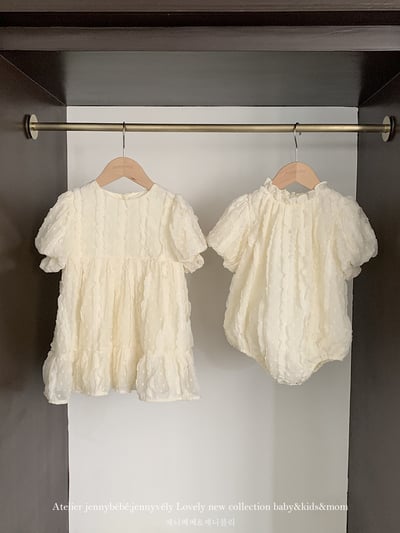 JE17｜(66-120cm) 浪漫抓皺包屁衣/洋裝3