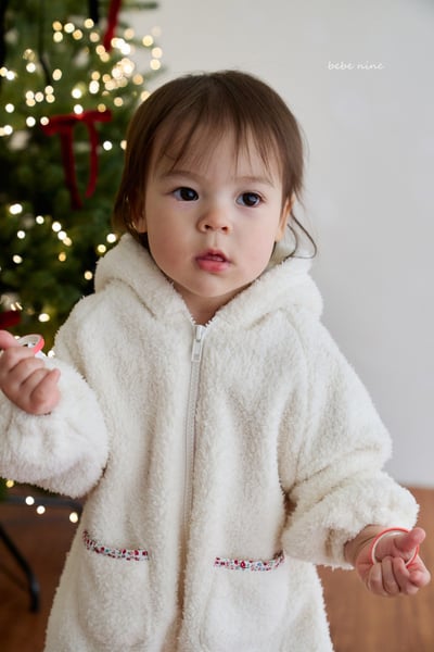 bebe nine07 (65cm-75cm) 2色碎花雪兔連身衣9