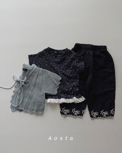 AOSTA25｜(6m-5y) 3款碎花蕾絲裙邊上衣16
